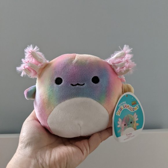 5" Tinley Tie Dye Axolotl Squishmallow - Picture 1 of 3